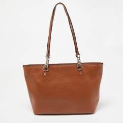 Pre Owned Coach Brown Leather Small Sophia Tote