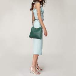 Coach Green Signature Embossed Leather Willow Bucket Bag