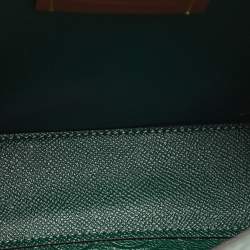 Coach Green Signature Embossed Leather Willow Bucket Bag