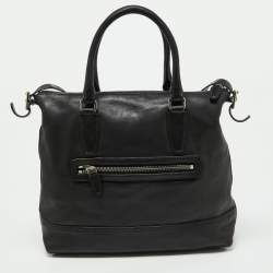 Coach Black Leather Rory Legacy Tote