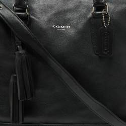 Coach Black Leather Rory Legacy Tote