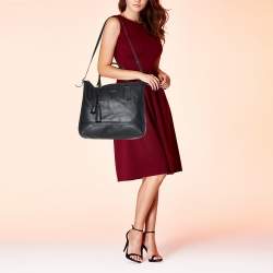 Coach Black Leather Rory Legacy Tote