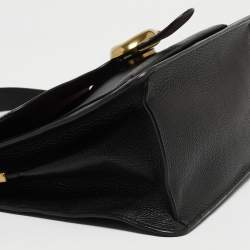 Pre Owned Coach Black Leather Tabby Top Handle Bag