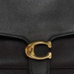 Pre Owned Coach Black Leather Tabby Top Handle Bag