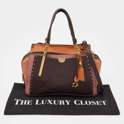 Pre Owned Coach Multicolor Leather Dreamer Satchel