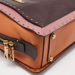 Pre Owned Coach Multicolor Leather Dreamer Satchel
