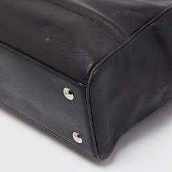 Pre Owned Coach Black Leather Legacy Candace Carryall Satchel
