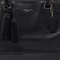 Pre Owned Coach Black Leather Legacy Candace Carryall Satchel