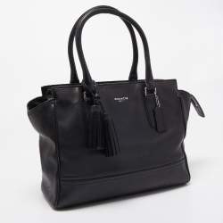 Pre Owned Coach Black Leather Legacy Candace Carryall Satchel