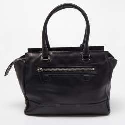 Pre Owned Coach Black Leather Legacy Candace Carryall Satchel