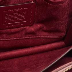 Coach Pink Leather Flower/Eyelet Klare Crossbody Bag