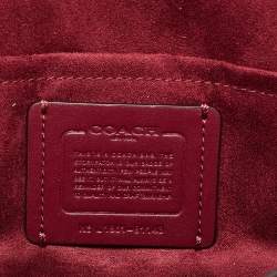 Coach Pink Leather Flower/Eyelet Klare Crossbody Bag