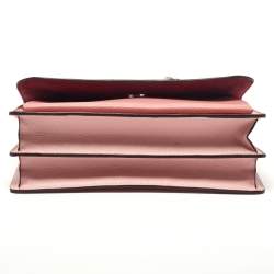 Coach Pink Leather Flower/Eyelet Klare Crossbody Bag