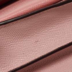 Coach Pink Leather Flower/Eyelet Klare Crossbody Bag
