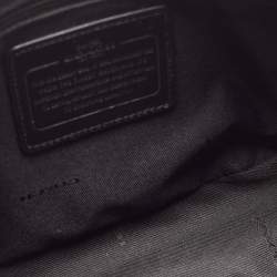 Pre Owned Coach Beige/Black Mixed Exotic Embossed Leather and Leather Chelsea Crossbody Bag