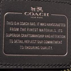Pre Owned Coach Beige/Black Mixed Exotic Embossed Leather and Leather Chelsea Crossbody Bag