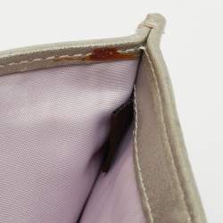 Coach Grey Signature Canvas Trifold Wallet