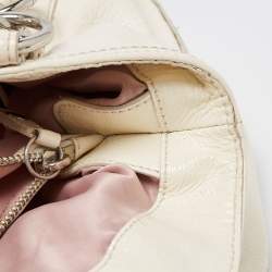Pre Owned Coach White Patent Leather Alexandra Tote