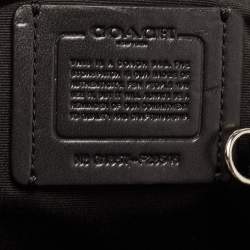 Pre Owned Coach Black Signature Canvas and Leather Small Lexy Shoulder Bag