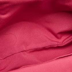 Pre Owned Coach Gold Leopard Print Satin Ocelot Kisslock Wristlet Clutch