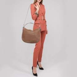 Pre Owned Coach Brown Leather Chelsea 32 Hobo