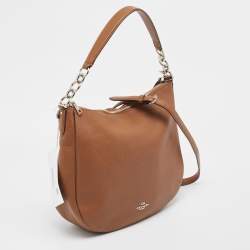 Pre Owned Coach Brown Leather Chelsea 32 Hobo