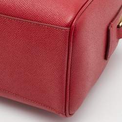 Pre Owned Coach Red Leather Mini Bennett Satchel