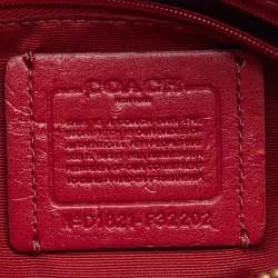 Pre Owned Coach Red Leather Mini Bennett Satchel