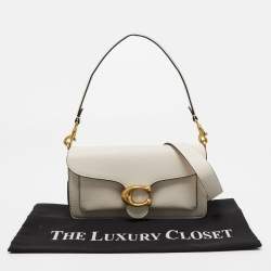 Pre Owned Coach Off White Leather Tabby 26 Shoulder Bag