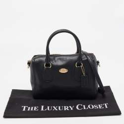Pre Owned Coach Black Leather Mini Bennett Satchel