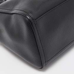 Pre Owned Coach Black Leather Mini Bennett Satchel