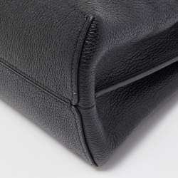 Pre Owned Coach Black Leather Charlie Bucket Bag
