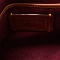 Pre Owned Coach Brown/Beige Signature Coated Canvas and Leather Parker Shoulder Bag