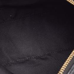 Pre Owned Coach Black Leather Dome Crossbody Bag