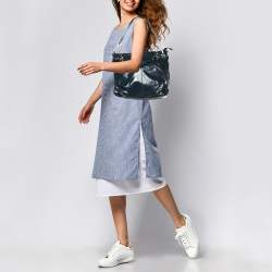 Coach Blue Patent Leather Brooke Hobo