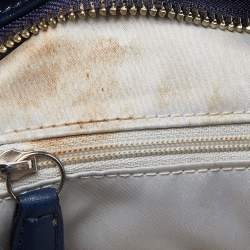 Coach Blue Patent Leather Brooke Hobo