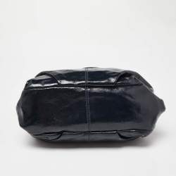Coach Blue Patent Leather Brooke Hobo