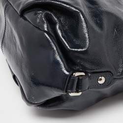 Coach Blue Patent Leather Brooke Hobo