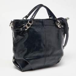 Coach Blue Patent Leather Brooke Hobo