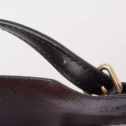 Coach Beige/Black Signature Coated Canvas and Leather Mollie Tote