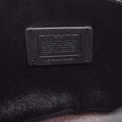 Coach Beige/Black Signature Coated Canvas and Leather Mollie Tote
