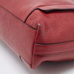 Pre Owned Coach Red Leather Marlon Hobo