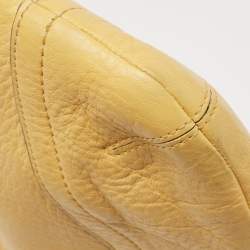 Coach Yellow/Brown Leather Crossbody Bag