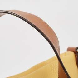 Coach Yellow/Brown Leather Crossbody Bag