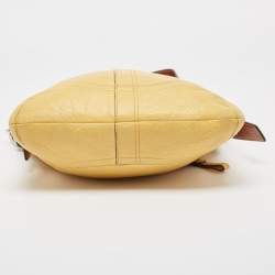 Coach Yellow/Brown Leather Crossbody Bag