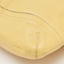 Coach Yellow/Brown Leather Crossbody Bag