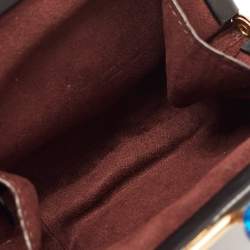 Coach Black Leather Nora Kisslock Coin Purse 