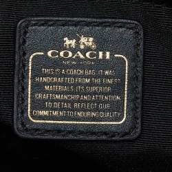 Pre Owned Coach Black Leather Mini Blake Carryall Satchel