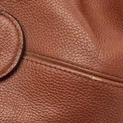 Pre Owned Coach Brown Leather Edie Shoulder Bag