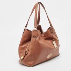 Pre Owned Coach Brown Leather Edie Shoulder Bag